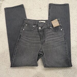 Madewell Charcoal 90s Straight Jeans